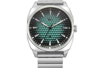 Fastrack Vyb 6.0 Drift Quartz Turquoise Shaped Dial Men’s Watch | Stainless Steel Strap Material Analog | Guys Analog Watches – FV30030SM01