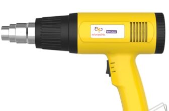 Asian Paints Trucare Heat Gun 1800 Watt Quick Hot Air Blower with Dual Temperature Setting & Nozzle Attachment for Indoor and Outdoor Shrink Wrapping Packing Drying Paint Coats (Pack of 1, Yellow)