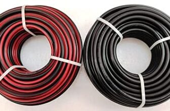 Microtek Solar DC Cable Tinned Copper UV Protected 10 sq.mm 40 Meter (40m Red, 40m Black)