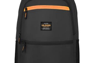 WildHorn Laptop Backpack for Men I Waterproof I Laptop, Business College Travel Bookbags Fit 15.5 Inch Laptop (Black)