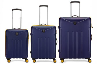 ARISTOCRAT Falcon Pro Set of 3 (Small 55cm Medium 65cm Large 75cm) Suitcase Cabin & Check-in Set 8 Wheels – 30 Inch