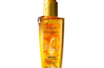 L’Oreal Paris Extraordinary Oil Hair Serum Powered by Floral Oils for All Hair Types, Volume- 100 ml, Makes hair frizz-free, stronger, shiny and provides UV and Heat Protection, Lightweight Formula