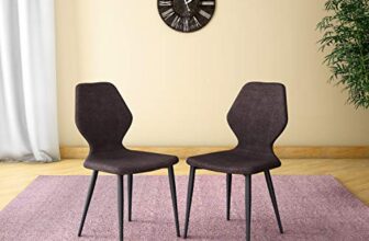 GODREJ INTERIO Dining Chairs Mulberry Fabric Dining Chair (Set of 2), 1-Year Warranty, Maroon