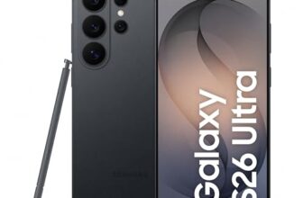 Samsung Galaxy S26 Ultra 5G (Black, 12GB RAM, 256GB Storage) with Built-in Privacy Display, AI Phone, Photo Assist, Creative Studio, 200MP Camera, 5000mAh Battery and Snapdragon 8 Elite Gen 5