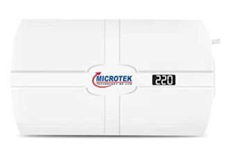 Microtek Smart EM4160+ Digital Display Wall Mounted Automatic Voltage Stabilizer for AC Air Conditioner Upto 1.5 Ton Working Power 160V-285V with 3 Year Warranty, White