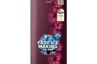 Midea 187 L 3 Star Direct Cool Refrigerator (MRD187I3XPCW, Wine, Flower, 2025 Model)