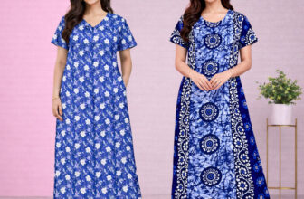 HumaKart Women Nighty(Multicolor)