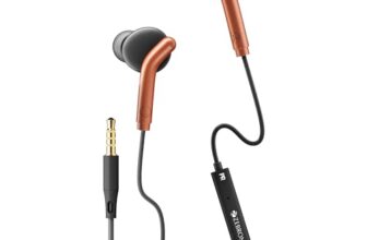 ZEBRONICS Bro 3.5Mm Wired in Ear Earphones, in-Line Mic, Deep Bass, 1.2M Strong and Long Lasting Cable, Light Weight, Compatible with Mobile | Tablet | Laptop (Orange) (‎Zeb-Bro)