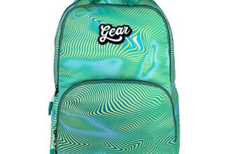 Gear Harmony Moire 30 L Water Resistant School Bag/Kids Bag/Casual Standard 3 Compartment Backpack/Daypack/College Bag For Girls/Boys/Women/Men (Green)
