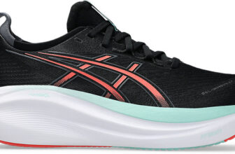 Asics GEL-NIMBUS 27 Running Shoes For Men(Black , 6)