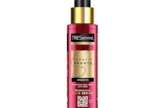 TRESemmé Keratin Smooth Anti Frizz Serum 100ml | 72H Frizz Control, Heat Protection & 2X Smoother Hair | Paraben Free Hair Serum for Dry Frizzy Hair