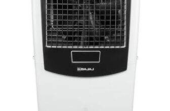 Bajaj DMH 115L Desert Air Cooler for Home|For Larger Room|Anti-Bacterial Honeycomb Cooling Pads|Inverter Compatible|Ice Chamber|90-Ft Air Throw|3-Speed|3 Year Comprehensive Product Warranty|White