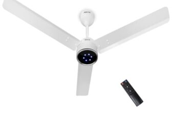INALSA BLDC Ceiling Fan 1200mm Aero Swift Edge|Ceiling Fan with Remote Control Timer/Boost Mode|BEE 5 Star Rated Energy Efficient|Low Noise|High Air Delivery|LED Indicator|3 Yr Warranty on Motor,White
