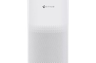 Nippo Airvue L301 4-Stage True HEPA H13 Air Purifier with Nano Organic Filter for Home, Removes 99.97% PM2.5 and Allergens, UV-C Sterilization, AQI Color Indicator, BLDC Motor, 300 Sq Ft Coverage