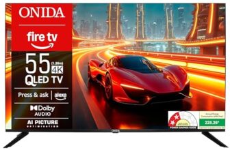 Onida 139 cm (55 inches) QLED Ultra HD 4K Smart Fire TV Q55UDI