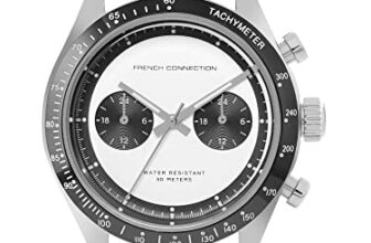 French Connection Leather Analog Silver Dial Men’s Watch-Fcp37Bl