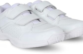 Nivia School Shoe for Kids/Durable/Anti-Skid/MESH with Superlight Lightweight Formal Shoe- SIZE-12 (White)
