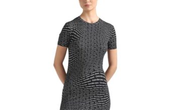 Calvin Klein Cotton Bodycon Above Knee Dress