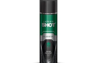 Layer’r Shot Gladiator Body Spray for Men 120ml | Long-Lasting Smoky Leather Deodorant | Spicy Citrus, Warm Aromatic & Woody Musk Notes | Premium Everyday Wear | IFRA Certified