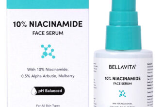 BELLAVITA Niacinamide Face Serum, Hyaluronic Acid | pH Balanced | Non-Irritating | Non-Sticky | Treats Pigmentation & Repairs Skin Barrier | 10% Niacinamide(30 ml)