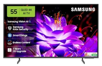 Samsung 138 cm (55 inches) Vision AI 4K Ultra HD Smart QLED TV QA55QEF1AULXL