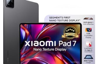 XIAOMI Pad 7 Nano Texture Display [Smartchoice] | Snapdragon 7+ Gen 3| 3.2K Display (28.44 cm /11.2″) Tablet| 12GB, 256GB| Anti-Reflective| Anti-Glare| HyperOS 2| Dolby Vision Atmos | Graphite Grey