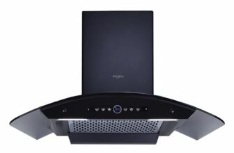 Whirlpool 90cm 1600 m3/hr BLDC Filterless Autoclean Kitchen Chimney with 11 Years WARR on Motor and 5 Yrs Comprehensive | CGFL PRO 900 BLDC HAC BK HOOD | Black | 9 Speed Touch Control with RPM Display