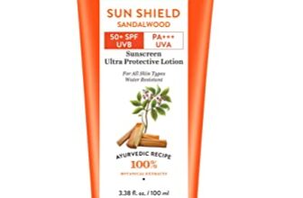 Biotique Bio Sandalwood Sunscreen Ultra Soothing Face Lotion, SPF 50+ |Ultra Protective Lotion| Keeps Skin Soft, Fair and Moisturized| Water Resistant| For All Skin Types| 100ml