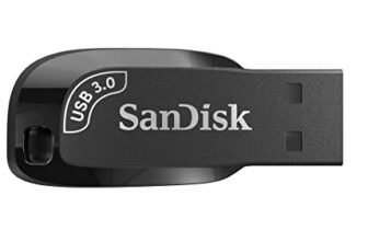 SanDisk Ultra Shift 128GB, USB 3.0, Flash Drive, 100MB/s R, Pendrive, Black (SDCZ410-128G-I35)