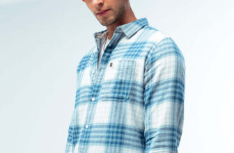 THE BEAR HOUSE Men Checkered Casual Blue Shirt