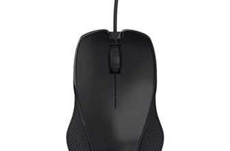 Portronics Toad 101 Wired Optical Mouse with 1200 DPI, Plug & Play, Hi-Optical Tracking, 1.25M Cable Length, 30Lakhs Click Life(Black)