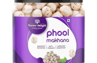 Flavour Delight Phool Makhana (Fox Nuts) (200gram) | Light, Crispy & Healthy Snack – Perfect for Roasting, Spices, and Everyday Snacking