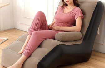 Abgrow Leatherette 2 Seater Inflatable Sofa(Color – Brown, Pre-assembled)