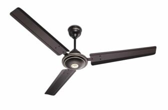 ACTIVA Apsra 1200mm High Speed Ceiling Fan | 390 RPM High Speed Air Delivery | BEE Approved One Star Rating | Anti-Dust Coating | Ceiling Fan with 2 Years Warranty | Smoke Brown