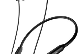 HAMMER Splendor in Ear Bluetooth Neckband with Magnetic Earbuds, Deep Bass, Built-in Mic, Upto 30 Hrs Playtime, BT 5.4, Type-C Charging Port (Black)