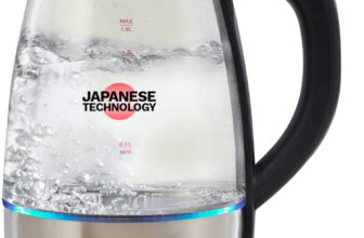 Sansui Glass Pro Electric Kettle(1.8 L, Black & Silver)