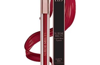 Bergamot Beauté Matte Liquid Lipstick Suede Melts Non Transfer, Waterproof, Kiss Proof Long Lasting Upto 8 + Hours For Women 2.1ml (Lusty Red)