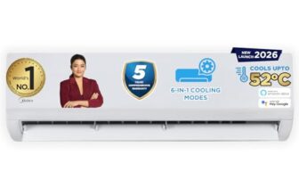 Midea 1.5 Ton 3 Star Wi-Fi AI Inverter Split AC(Copper, Convertible Gear 6-in-1, Turbo Mode, Dry Mode for Monsoon, Auto Clean&HD+PM 2.5 Filter, New BEE rated,Santis Max DLX Wi-Fi -MAI18SD3R36W0,White)