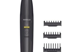 Havells ST8000 Shimmer plus, 5 in 1 rechargeable Dual-Blade Shaver cum Trimmer with 4 Trimming Combs