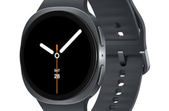 Samsung Galaxy Watch8 (40mm, Bluetooth, Graphite) with 3nm Processor | Dual GPS | Sapphire Glass & Armor Aluminum | 5ATM & IP68 | BP, ECG, IHRN & Vascular Load Monitoring | Anti-oxidant Index