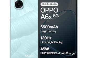 Oppo A6X 5G (Ice Blue, 6GB RAM, 128GB Storage) with No Cost EMI/Additional Exchange Offers