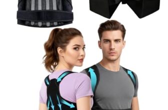 Posture Corrector Belt for Men, 2-Piece Set Back Pain Relief Belt, Posture Corrector for Women, Adjustable Back Posture Corrector Unisex Shoulder Support