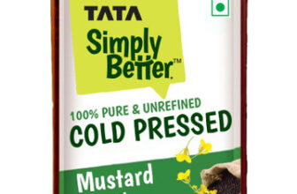 Tata Simply Better Cold Pressed, Pure and Unrefined Mustard Oil PET Bottle(1 L)