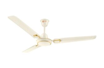 Orient Electric 1200 mm Pacific Air Déco| Decorative ceiling fan | Powerful airflow| BEE 1 Star Rated | 2-year warranty | Ivory Gold, pack of 1