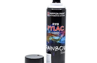 Nippon Paint Ryo Pylac Acrylic Spray Paint Glossy Finish (Black Color) | Ready to Use, Multi-Purpose DIY Paint for Car, Bike, Furniture & Craft | Metal, Wood, Plastic, FRP, POP (300 ml)