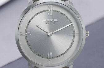 SONATA Poze Silver Dail Silver Strap Analog Watch  – For Men