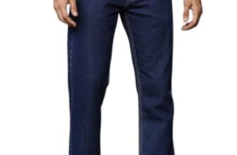 Thomas Scott Men’s | Smart | Mid-Rise | Relaxed Fit | 100% Cotton | 5 Pockets | Clean Look | Non Stretchable | Jeans (TSJ210_Midblue_30)