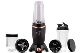 Pigeon By Stovekraft Nutri Mixer | Grinder Juicer Blender Smoothie Maker All-in-1 Machine | 400 Watt | 3 Jars- Multiuse Jar 500ml, Dry Grind 300ml, 1 Sipper, 1 Cap, 1 Strainer |2 Blades|1Year Warranty