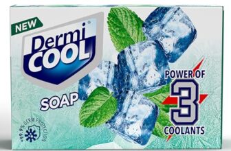 Dermicool Soap With The Power Of 3 Coolants – Camphor, Menthol, Thyme Oil | 99.9% Germ Protection | 125 GM Each | Pack of 5