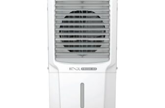 Havells KoolFresh 43 L Personal Air Cooler for Room|Powerful Air-Delivery|Dual Flow Technology|Fan & 3 Side Bacteria Shield Honeycomb Pads|Ice Chamber|Fully Collapsible Louvers|Front Wheel with Brakes
